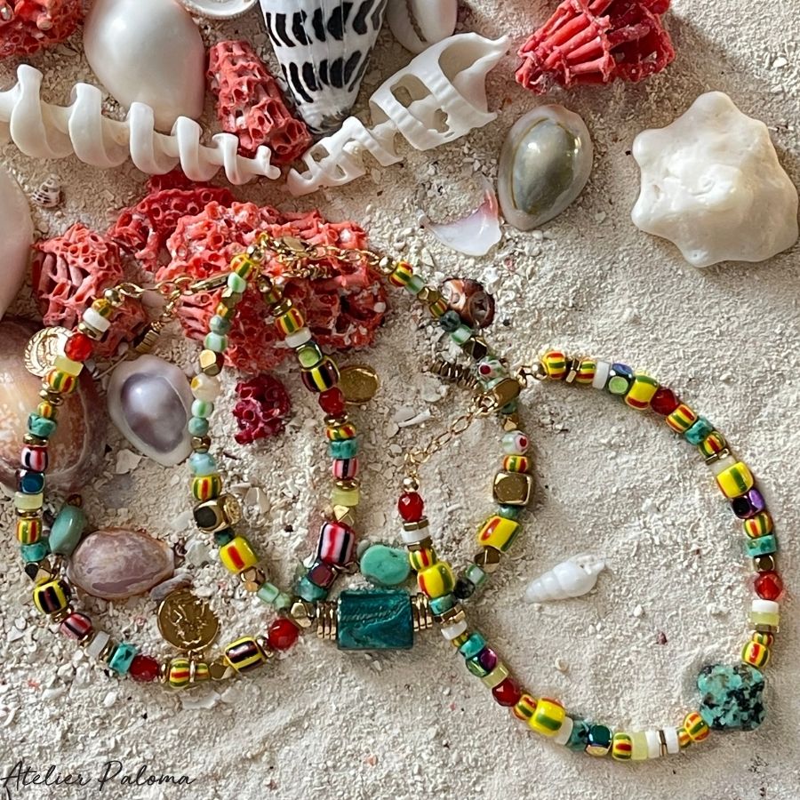 Bracelet fleur turquoise "SUN" – Image 2