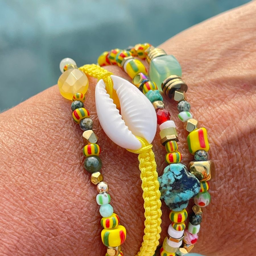 Bracelet fleur turquoise "SUN" – Image 3