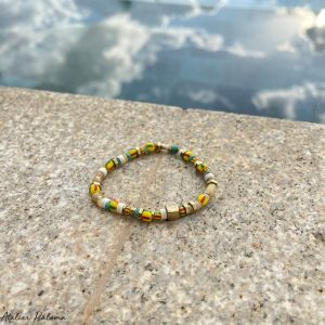 bracelet élastique perles africaines