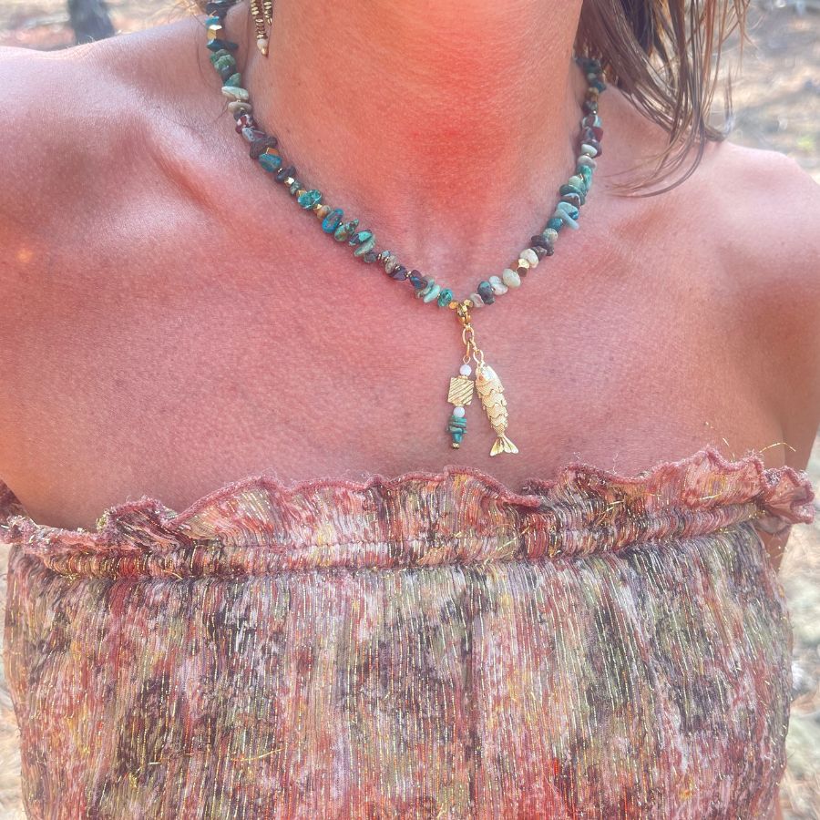 Collier "BAHAMAS" pendentif poisson articulé – Image 3