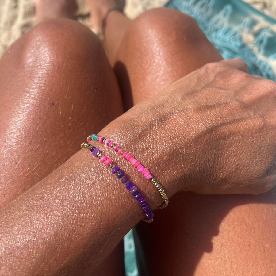 Bracelet en opale éthiopienne "GOA" – Image 4