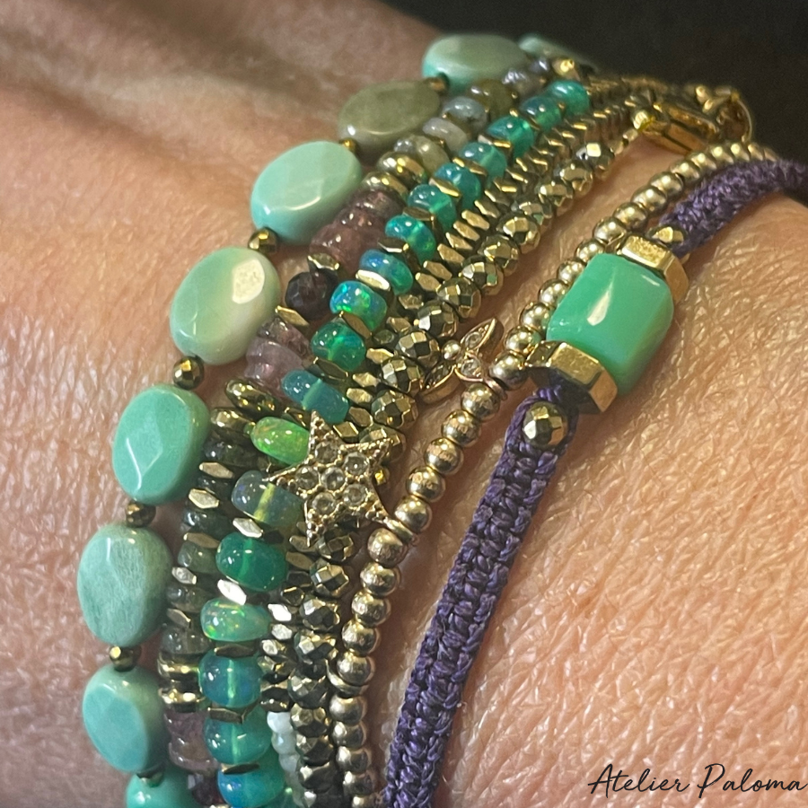 Bracelet en opale éthiopienne "BORA BORA" – Image 3