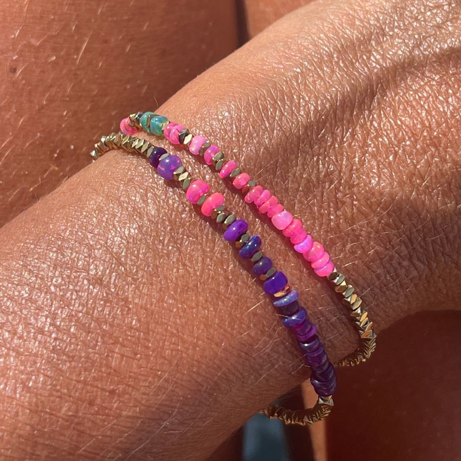 Bracelet en opale éthiopienne "GOA" – Image 3