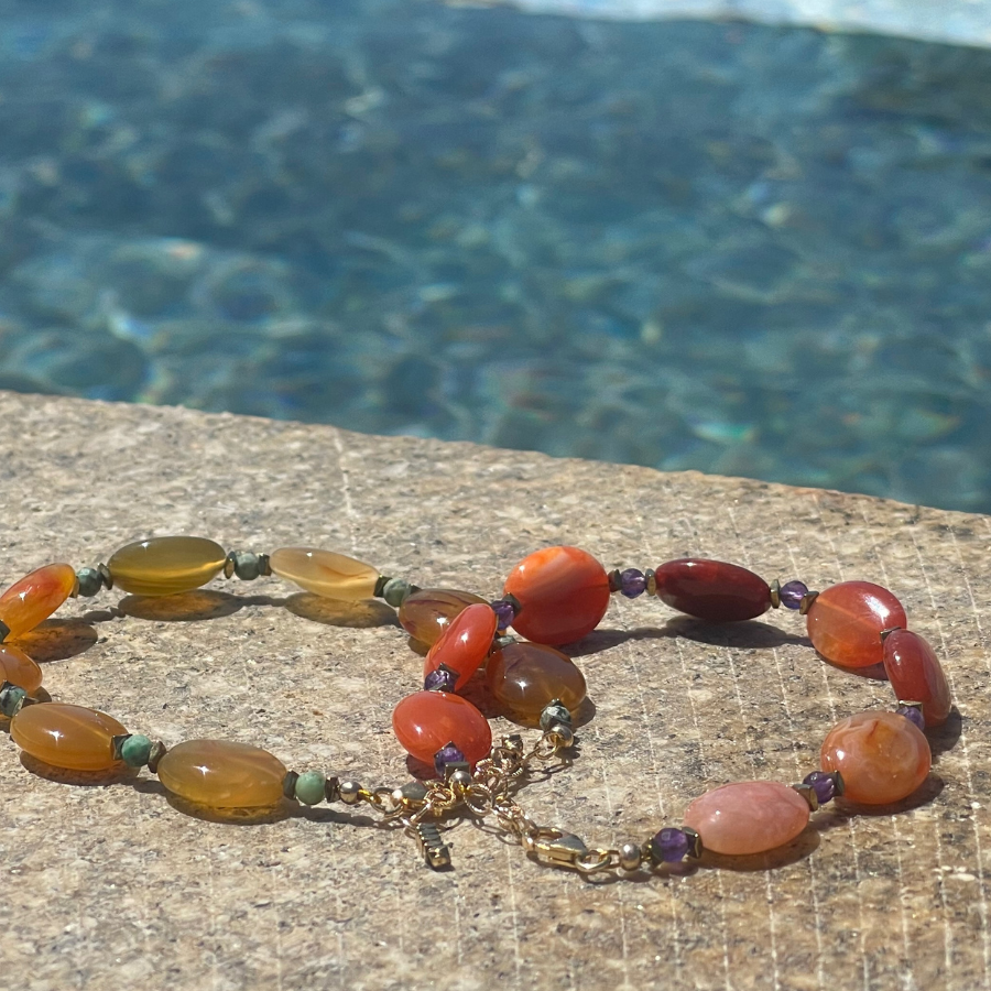 Bracelet en pierres semi-précieuses réalisé par Atelier Paloma