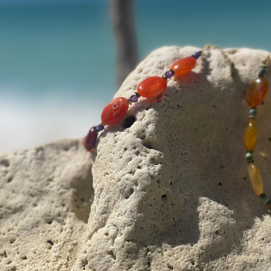 Bracelet en pierres semi-précieuses réalisé par Atelier Paloma