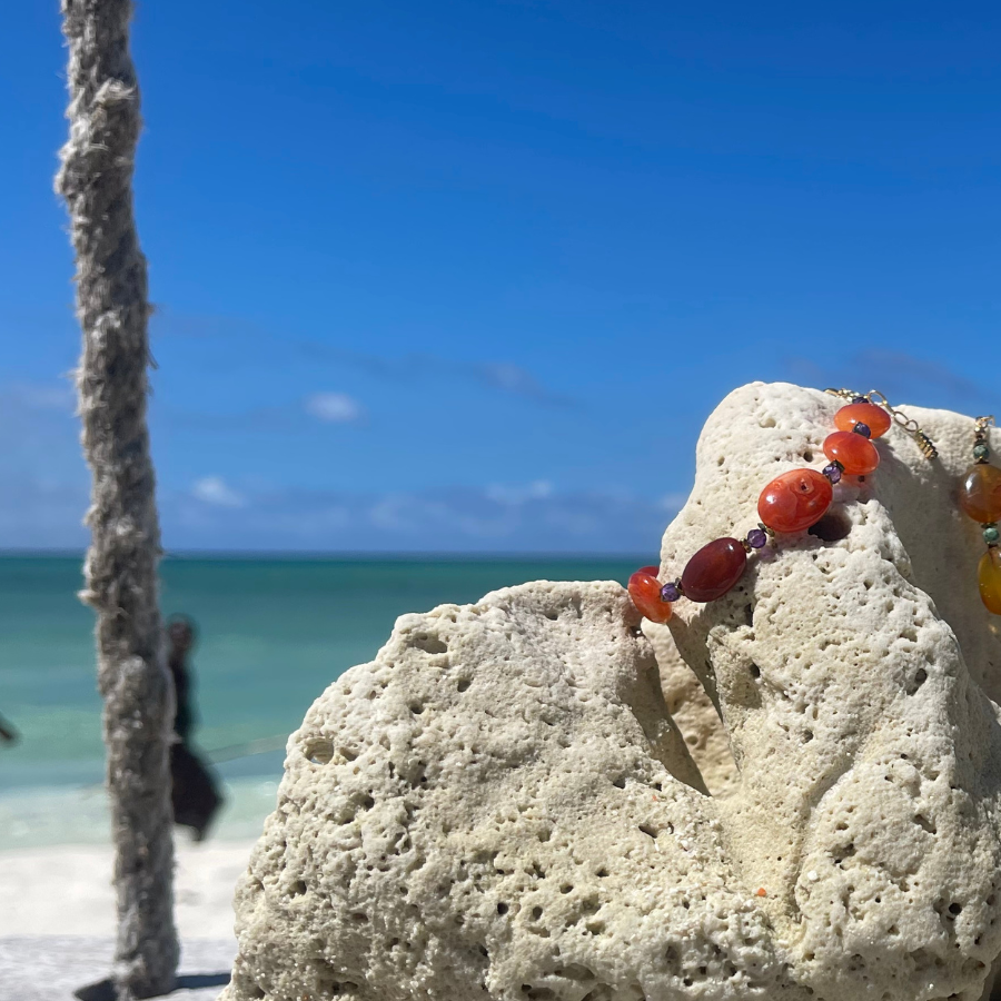 Bracelet en pierres semi-précieuses réalisé par Atelier Paloma