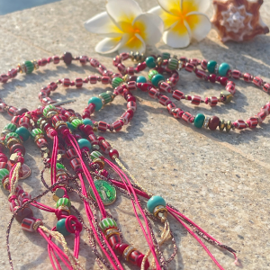 Collier sautoir multicolore